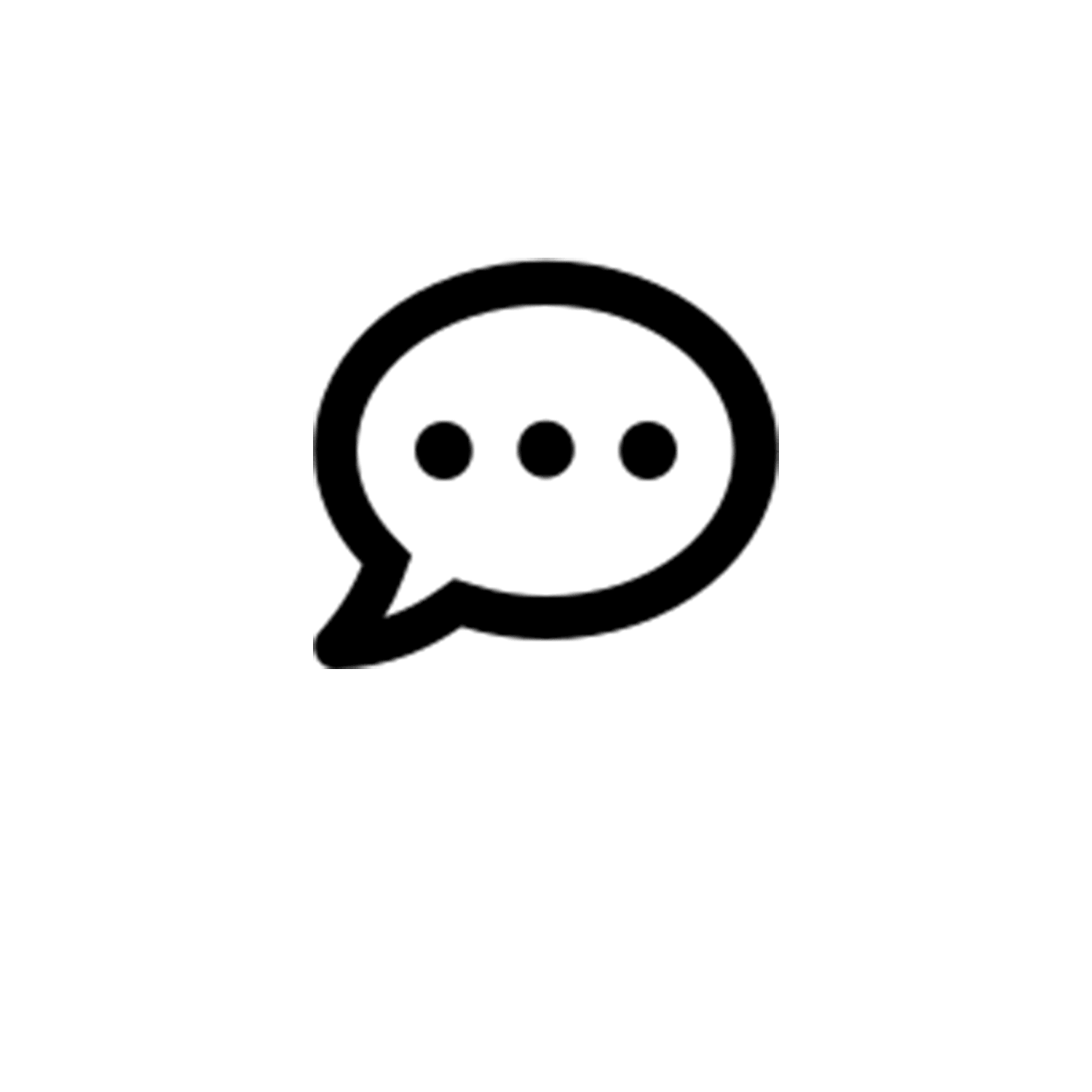 Message with bubbles