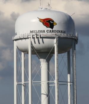 Melissa Cardinals Water Tower
