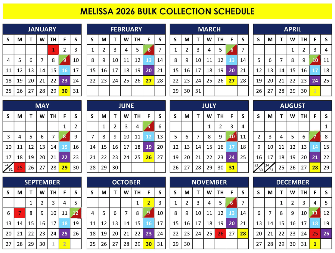 2026 Bulk Collection Schedule